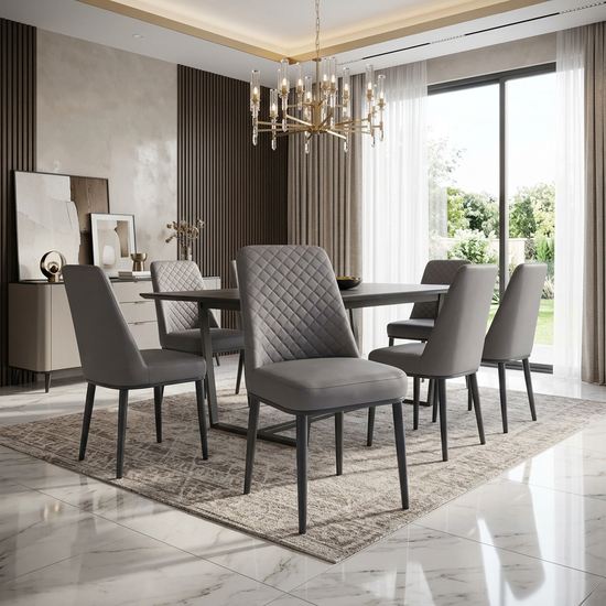 Oxford Grey PU Chair