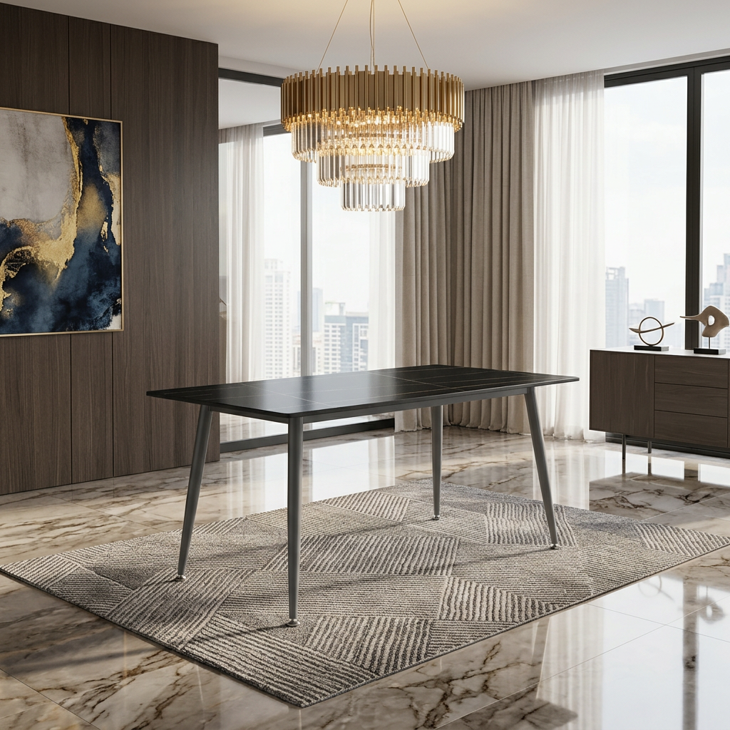 Oxford Black Ceramic Table