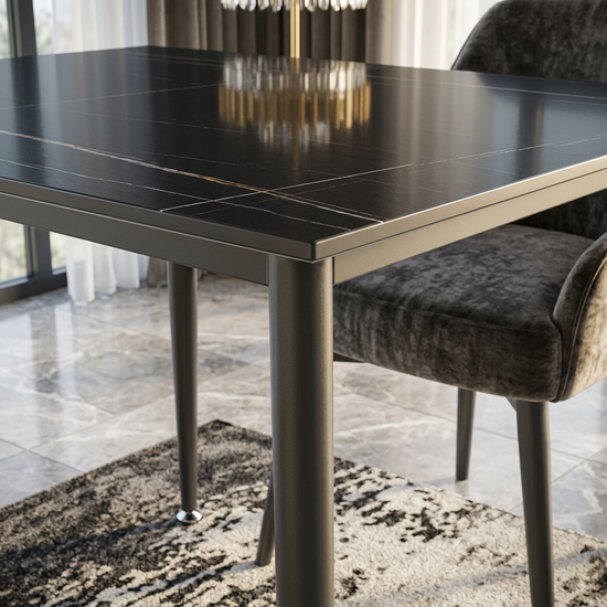 Oxford Black Ceramic Table