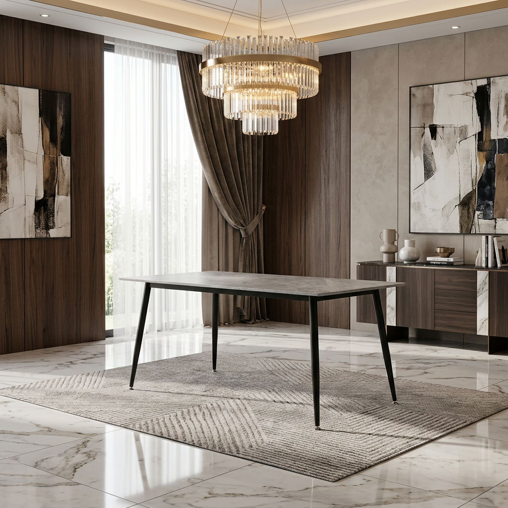 Oxford Grey Ceramic Table