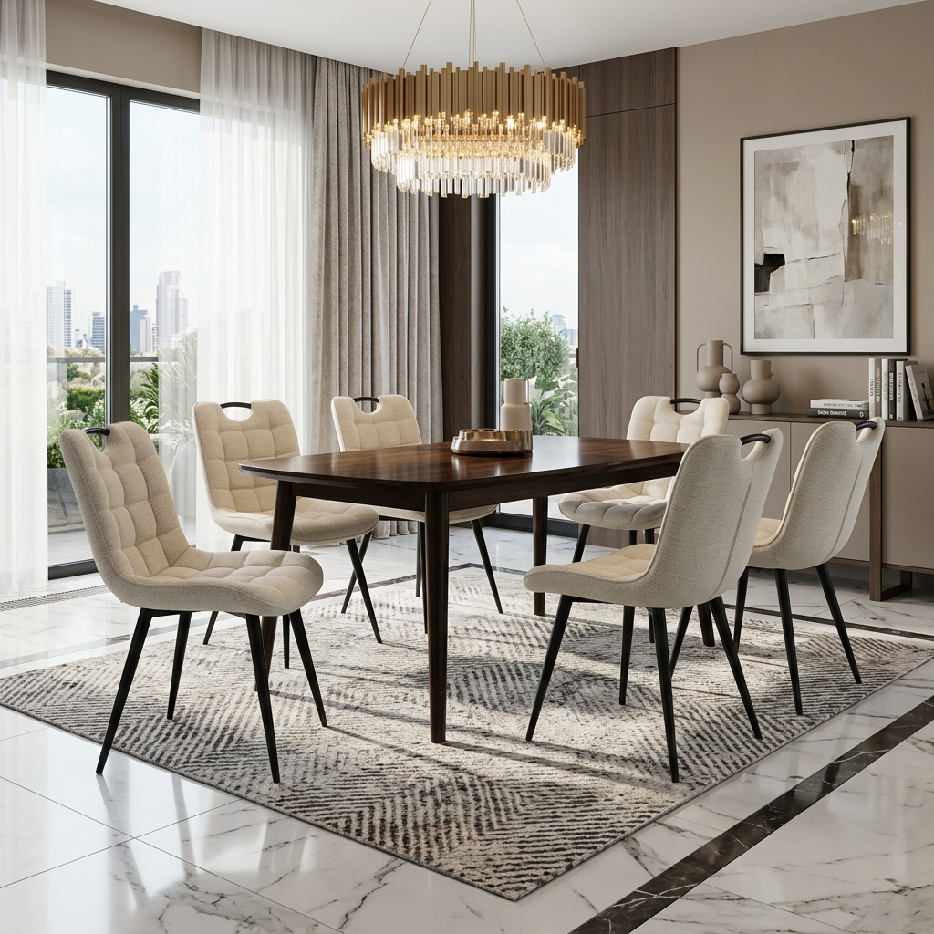 Monza Beige Dining Chairs