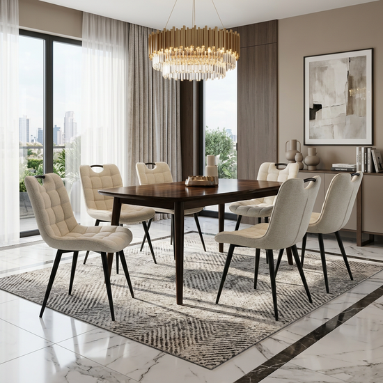 Monza Beige Dining Chairs