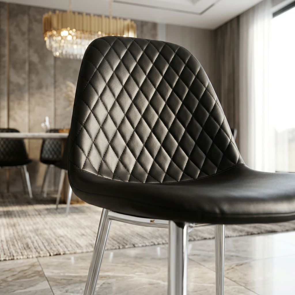 Mexico Dark Black PU Leather Effect