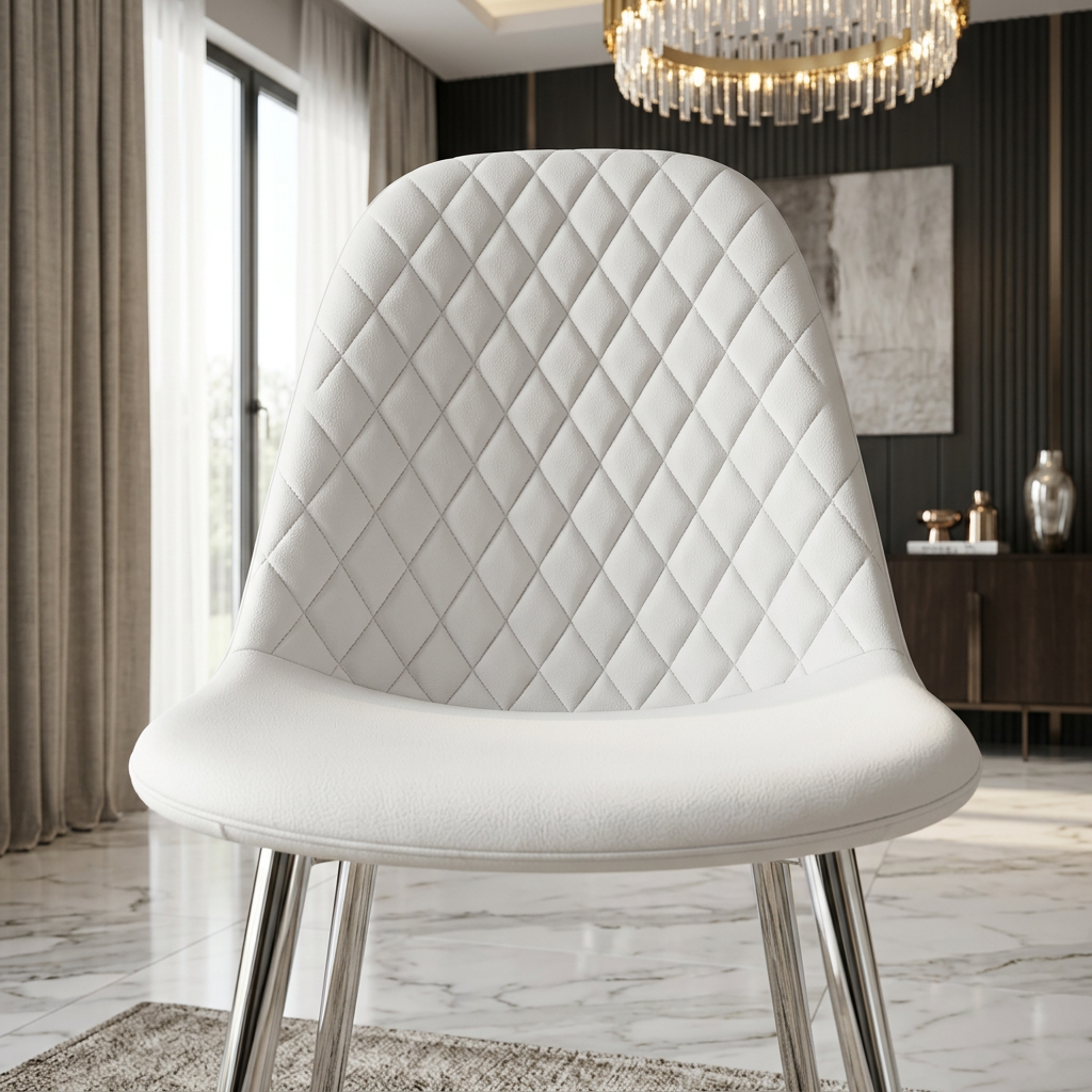 Mexico White PU Leather Effect