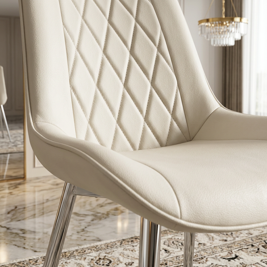 Mortiz White Plush Velvet Fabric