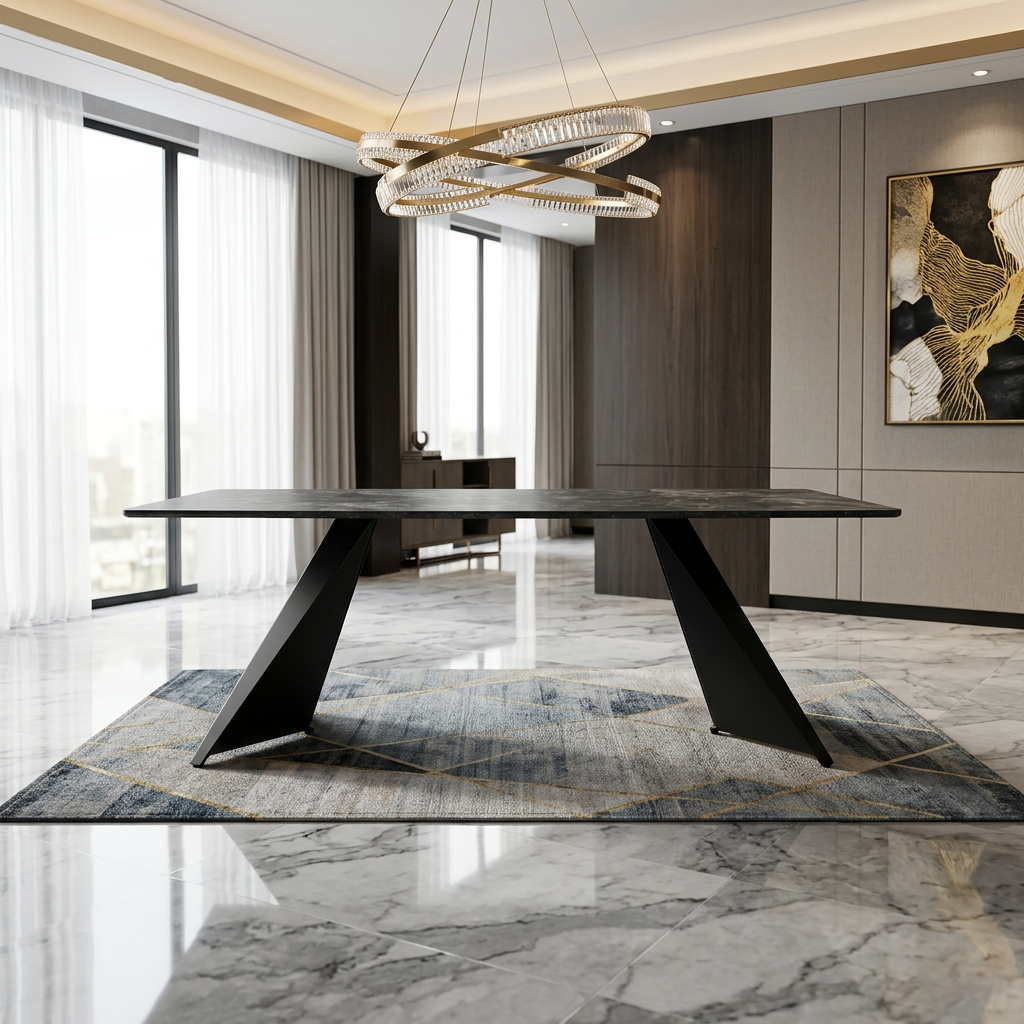 Chicago Black & Gold Ceramic Coffee Table