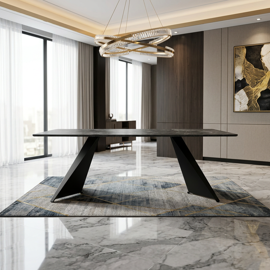 Chicago Black & Gold Ceramic Coffee Table