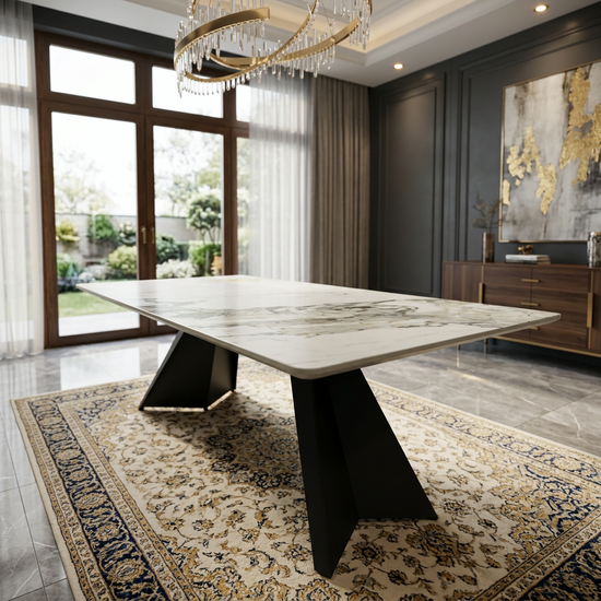 ChicagoCream & Gold Ceramic Coffee Table