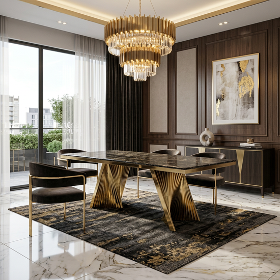 Ravello Black & Gold Coffee Table