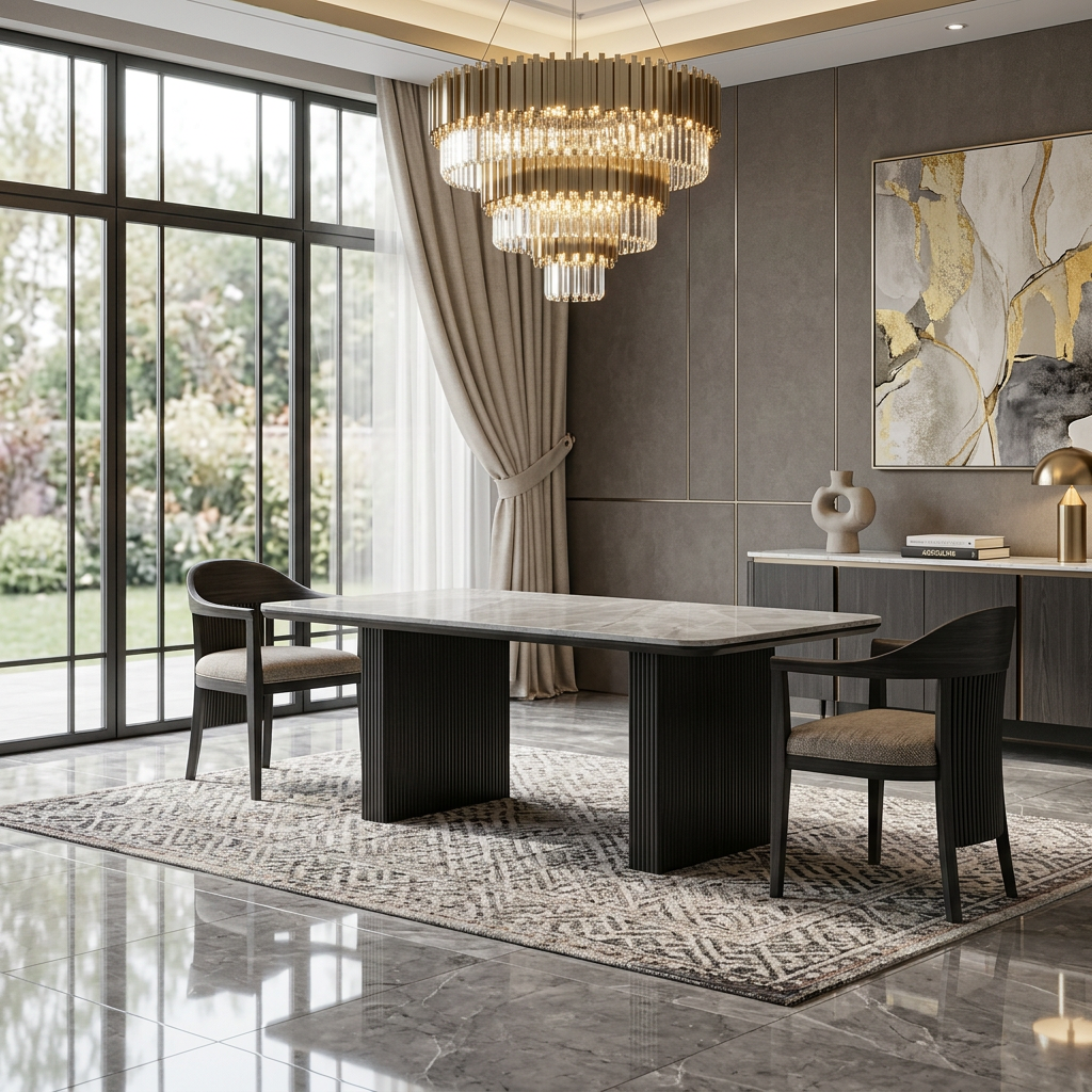 Engelberg Grey & Black Coffee Table