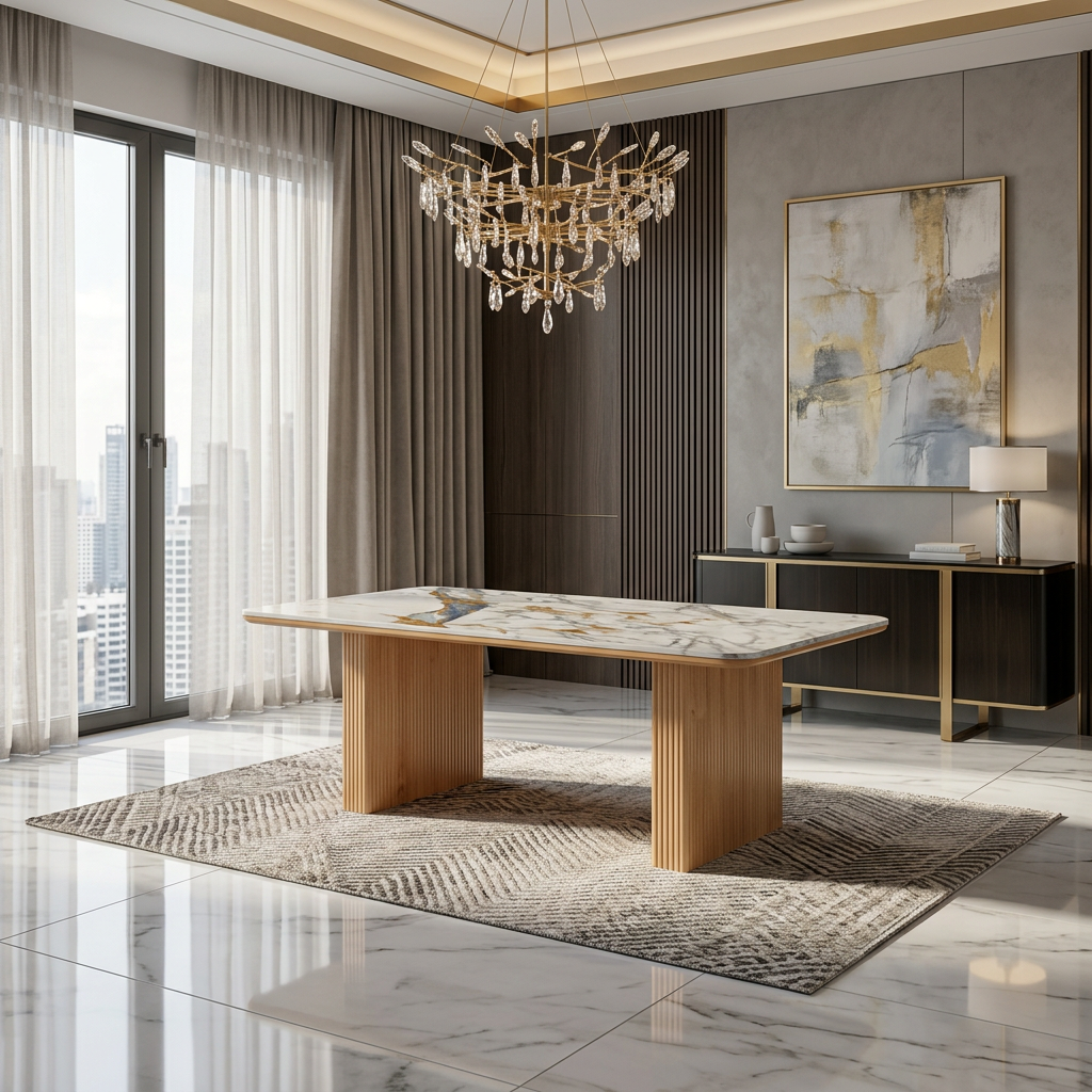 Engelberg Cream & Gold Coffee Table