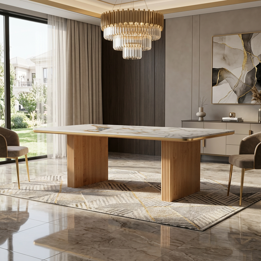 Engelberg Cream & Gold Coffee Table