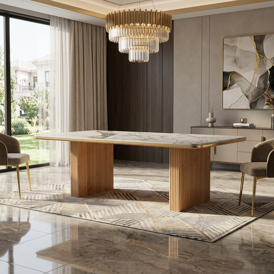 Engelberg Cream & Gold Coffee Table