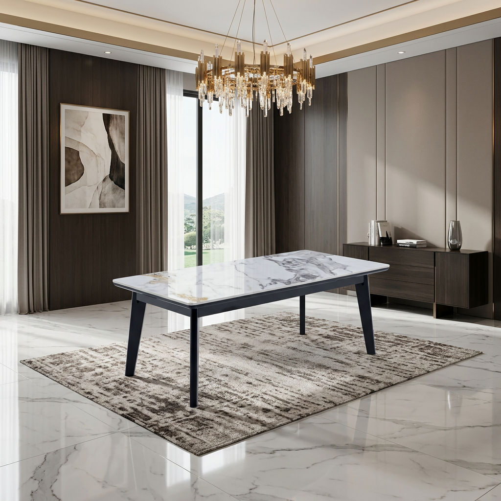 Ariana White & Gold Coffee Table