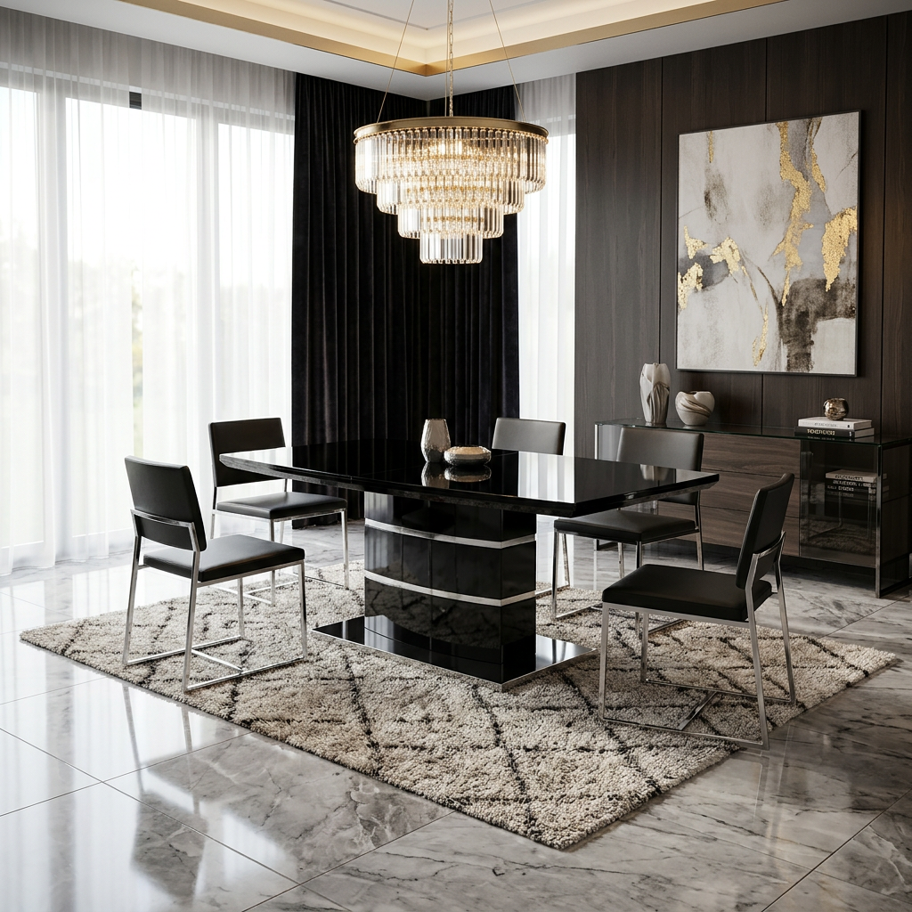 Milan Black Coffee Table
