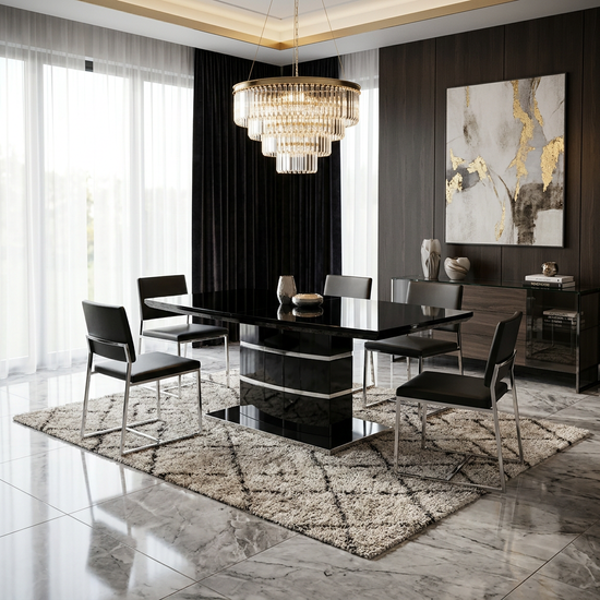 Milan Black Coffee Table