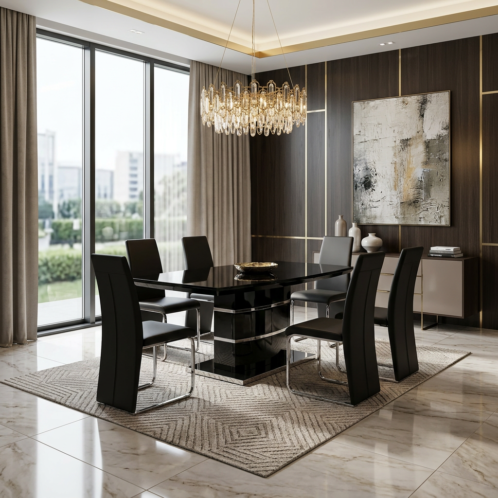 Milan Black Coffee Table