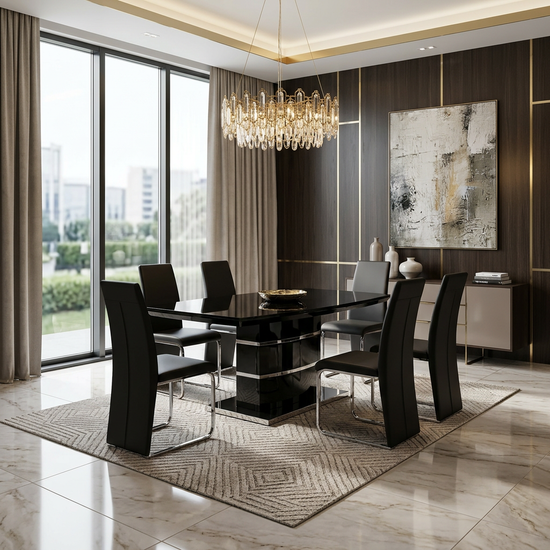 Milan Black Coffee Table