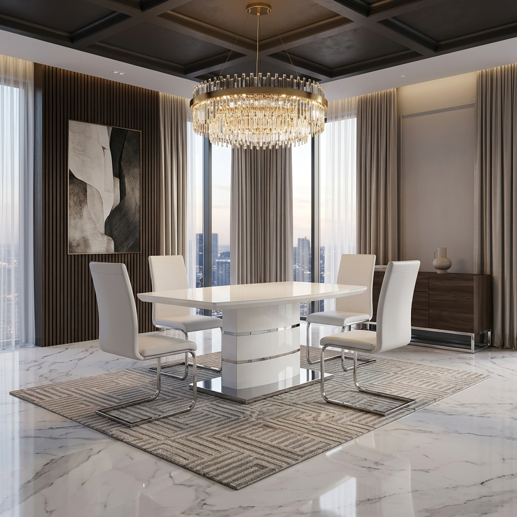 Milan White Coffee Table