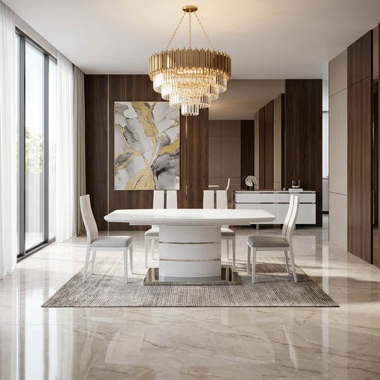 Milan White Coffee Table