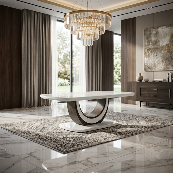 Texas White Glass Coffee Table