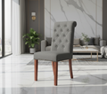 Dappa Wooden Dining Chair - Dark Grey