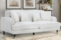 Teddy Boucle Fabric White 3 Seater Sofa STILE