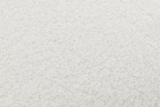 Teddy Boucle Fabric White 3 Seater Sofa BORGO