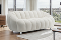 Teddy Boucle White 3 Seater Sofa CANAPÉ