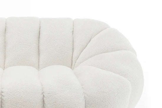 Teddy Boucle White 3 Seater Sofa CANAPÉ