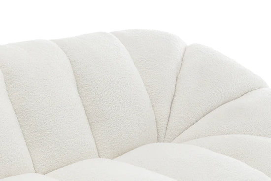 Teddy Boucle White 3 Seater Sofa CANAPÉ