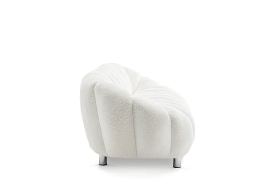Teddy Boucle White 3 Seater Sofa CANAPÉ