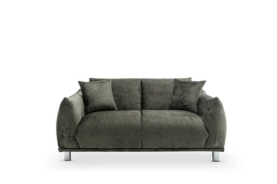 Textured Chenille Green 2 Seater Sofa ARTE