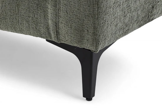 Textured Chenille Green Corner Sofa 2C2 QUARTIERE