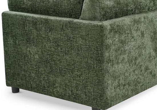 Green Textured Chenille 2C2 Modular Corner Sofa TOSCANA