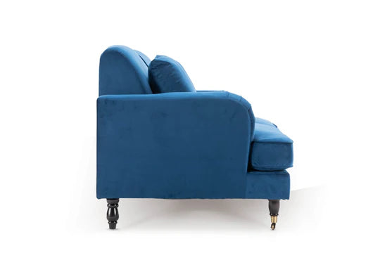 Velvet Blue 3 Seater Sofa STILE