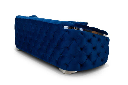 Velvet Blue 3 Seater Sofa PRATO