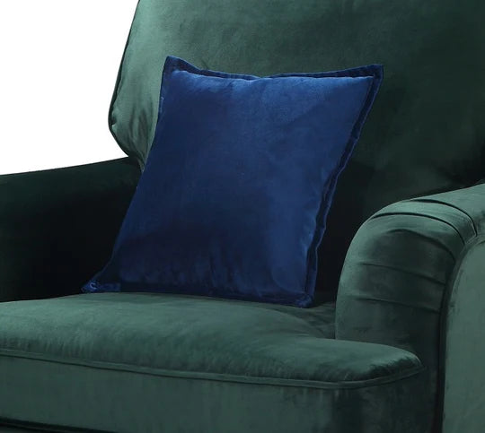 Velvet Bottle Green 1 Seater Bella Sofa ASBURY