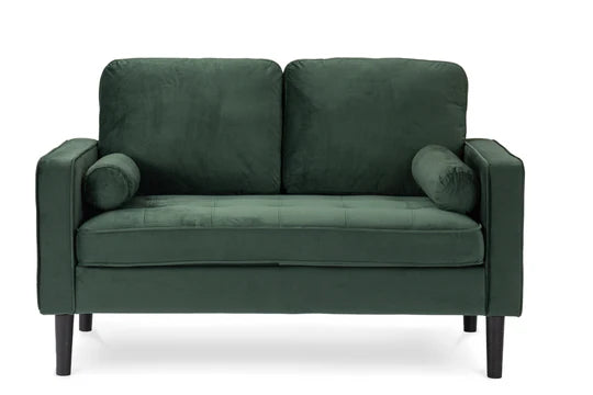 Velvet Bottle Green 2 Seater Sofa ACCESSO