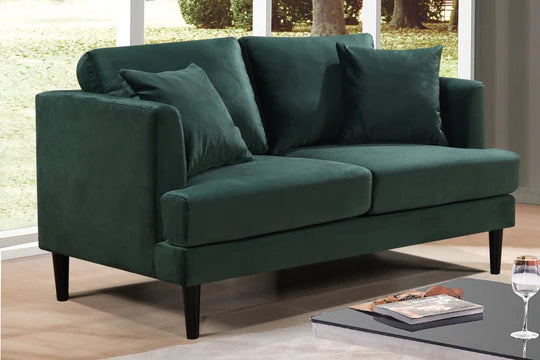 Velvet Bottle Green 2 Seater Sofa ROMANZO