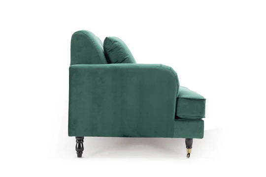 Velvet Bottle Green 3 Seater Sofa STILE