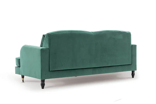 Velvet Bottle Green 3 Seater Sofa STILE