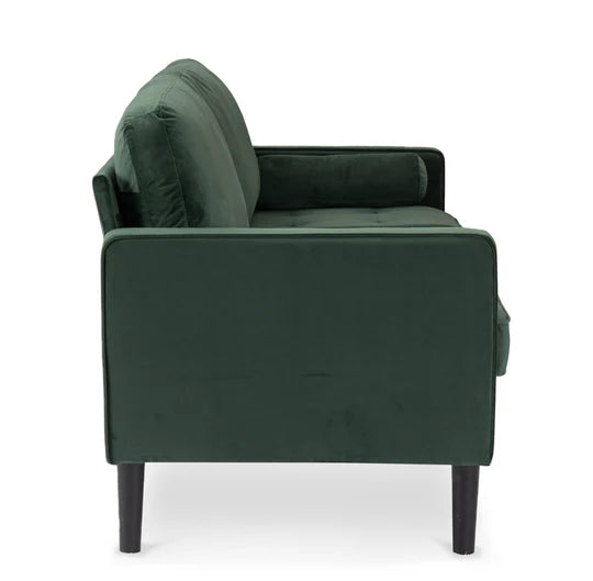 Velvet Bottle Green 3 Seater Sofa ACCESSO