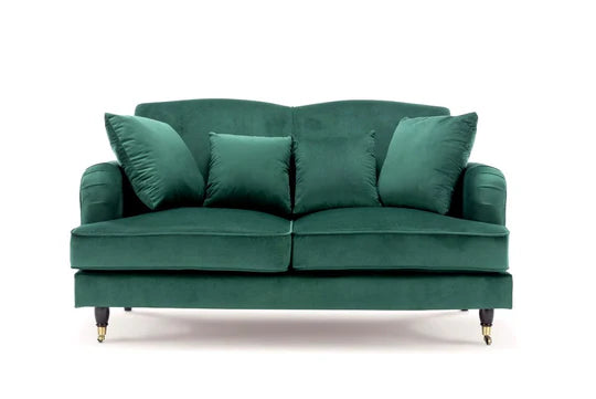 Velvet Emerald Green 2 Seater Sofa STILE