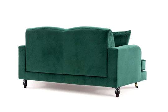 Velvet Emerald Green 2 Seater Sofa STILE