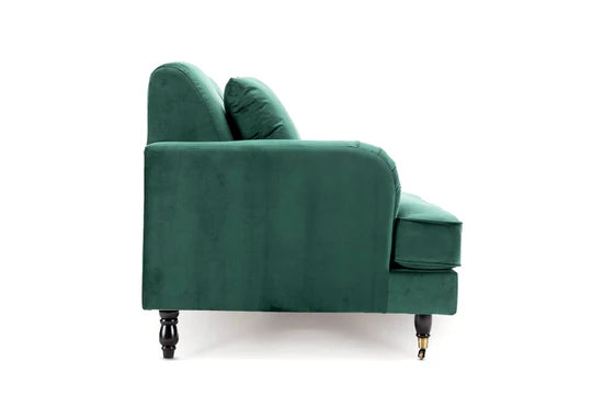 Velvet Emerald Green 3 Seater Sofa STILE
