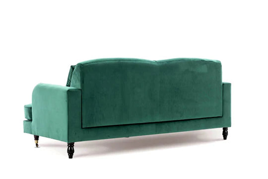 Velvet Emerald Green 3 Seater Sofa STILE