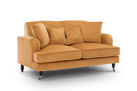 Velvet Gold 2 Seater Sofa STILE