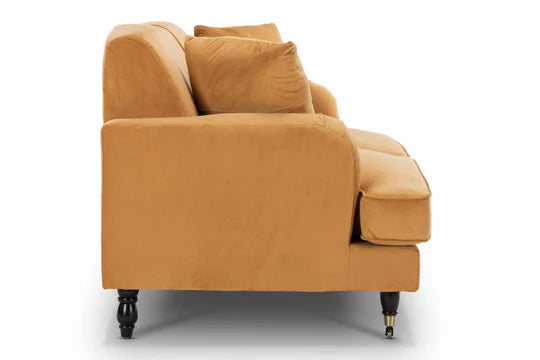 Velvet Gold 2 Seater Sofa STILE