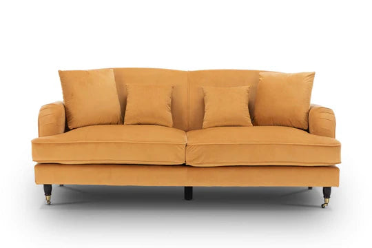 Velvet Gold 3 + 2 Seater Sofa Set STILE